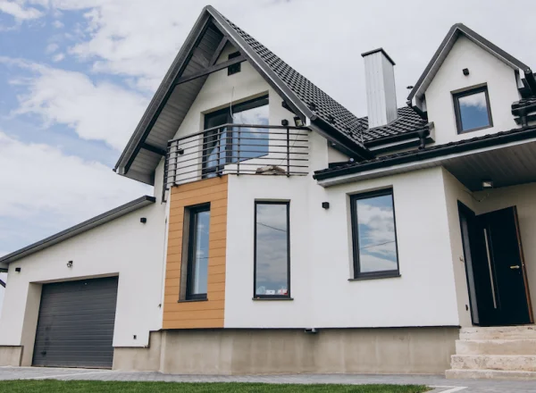 Referenz: Fassade eines Einfamilienhauses